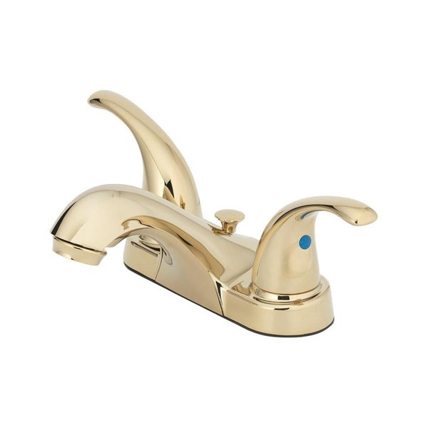 Oakbrook Collection Pacifica Two Handle Lavatory Pop-Up Faucet4 in. Polished Brass 4875266